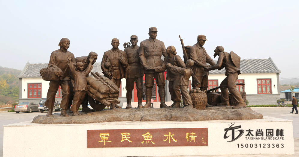 铸铜雕塑，九游会在线园林